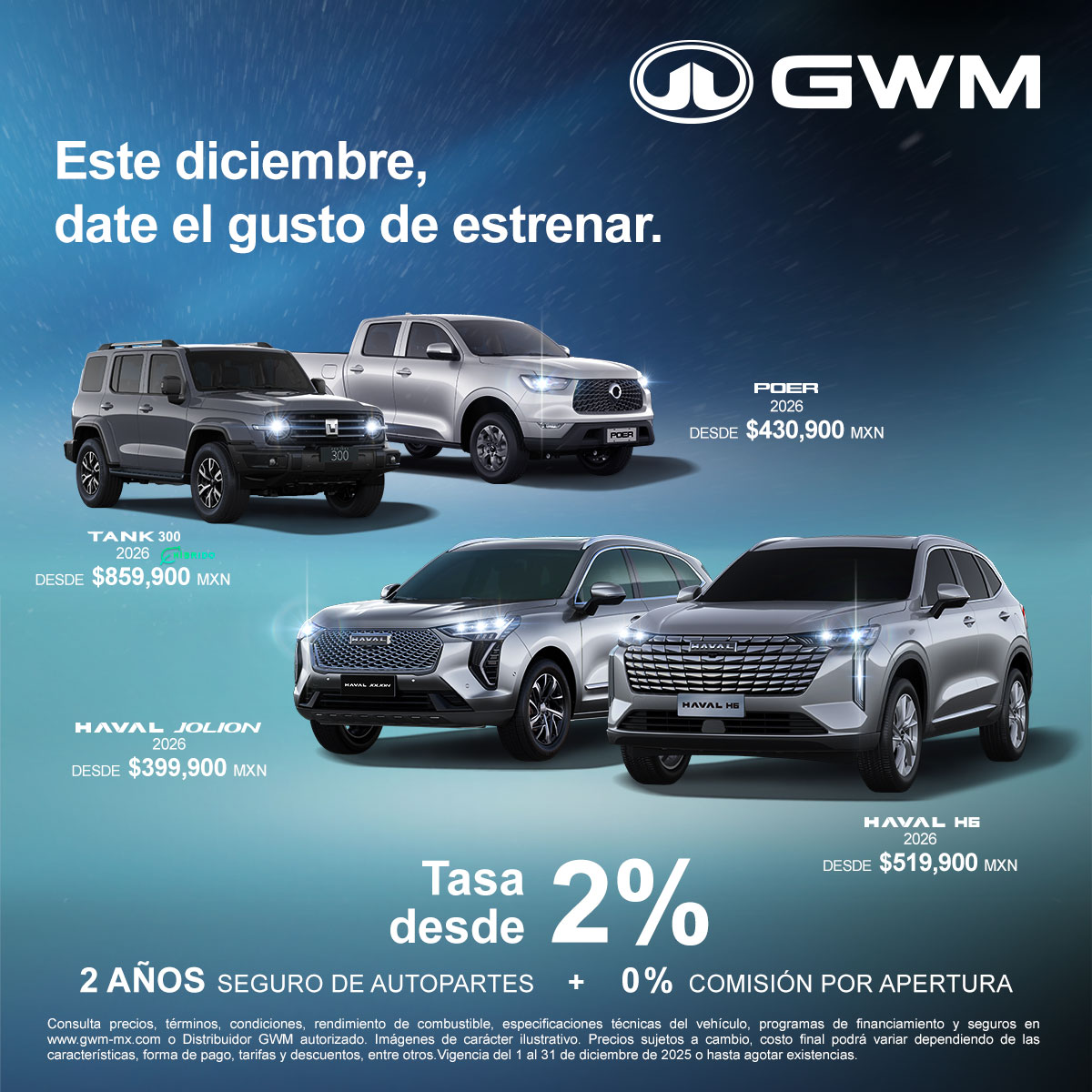 promociones GWM