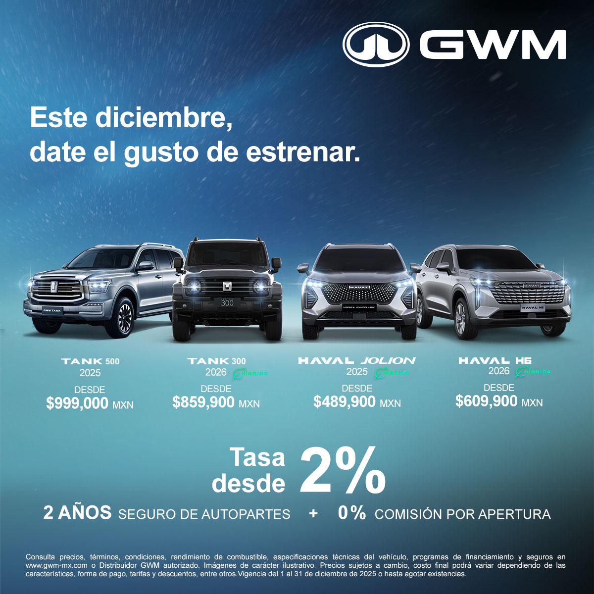 promociones GWM